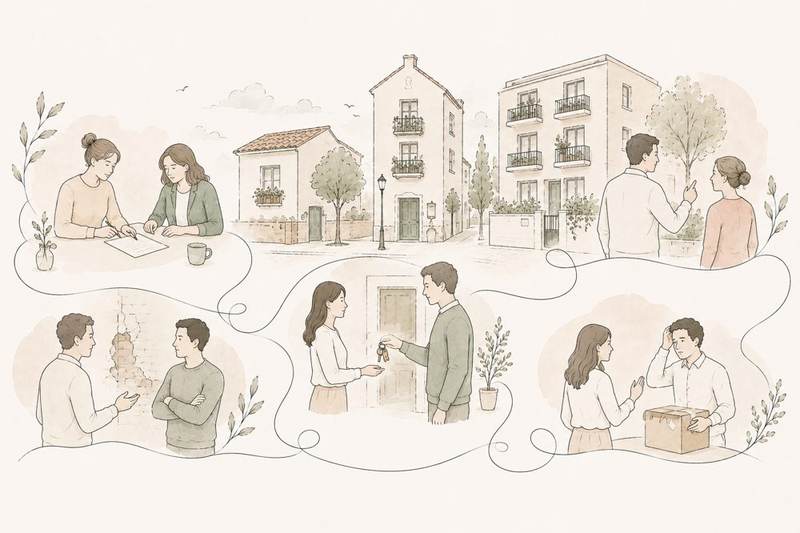 Ilustración de contratos y acuerdos entre particulares